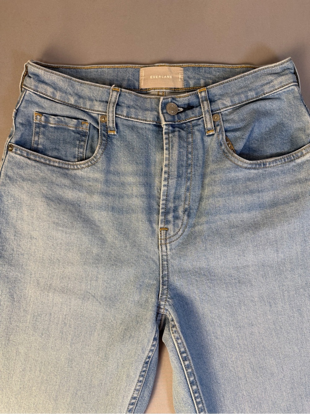 NWOT women’s EVERLANE High Waist Debim Light Straight Leg Jeans size 28 - Picture 6 of 12